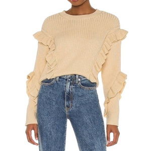 NWT Tularosa Quinn Ruffle Sweater‎ Pullover Size XL